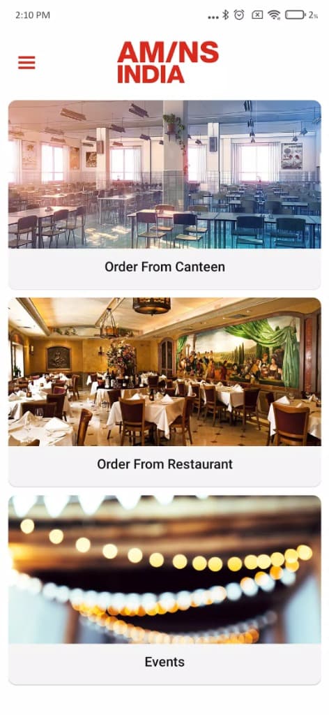 AM/NS India App Screen 2
